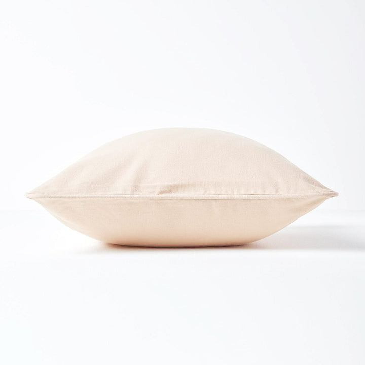 Plain Cotton Decorative Cushion Cover 1 Pc in Beige online at best prices