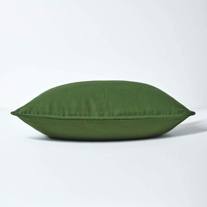 Plain Cotton Decorative Cushion Cover in Bottle Green online at best prices