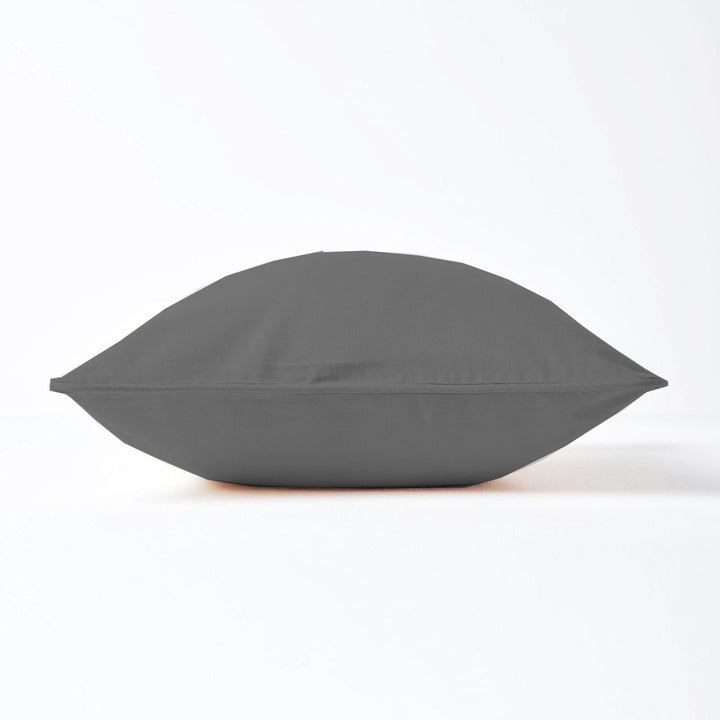 Plain Cotton Decorative Cushion Cover 1 Pc in Grey online at best prices