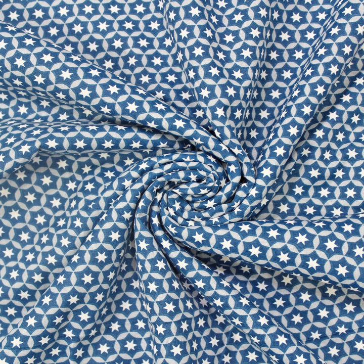 Cozy Blue IRIS Designer Border Reversible Cotton Dohar online in India