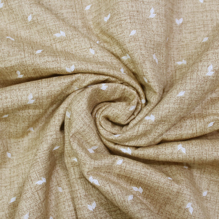 Pearl Texture Floral Print 300TC Cotton Dohar Comforter In Gold At Best Prices