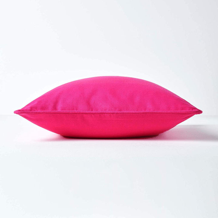 Plain Cotton Decorative Cushion Cover in Pink online at best prices