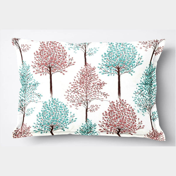 Printed Floral 2 Pcs Cotton Pillow Cover Set - Multicolor