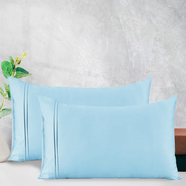 Cotton Satin 400 TC Designer Pillow Covers, Shy