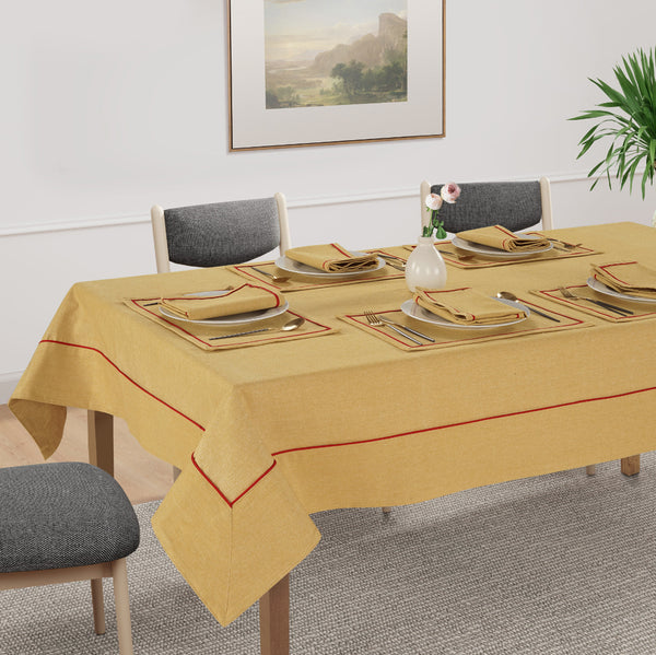 Comfortable Plain Virgo Woven Cotton Table Cover online In India