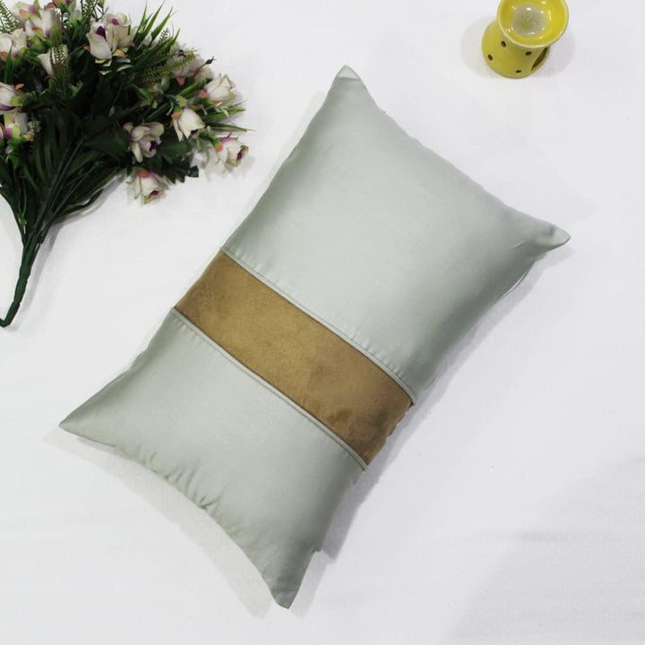 Stylish Cotton Satin Patch Throw/Lumber Pillow Online In India