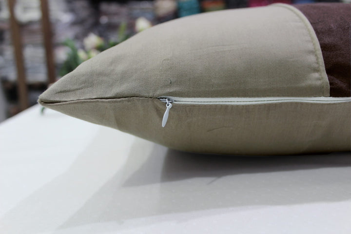 Stylish Cotton Satin Patch Throw/Lumber Pillow Online In India