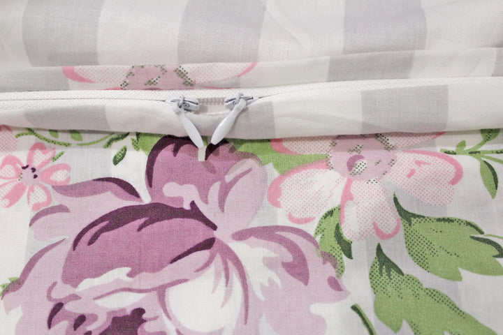Comfy 250 TC Purple Floral Print Cotton Duvet Cover online in India