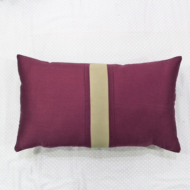 Stylish Cotton Satin Patch Throw/Lumber Pillow Online In India