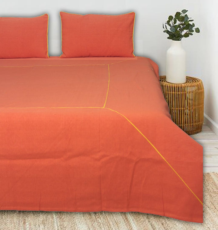 Elegant Alpha Woven 100% Cotton Handloom Bed Cover online in India