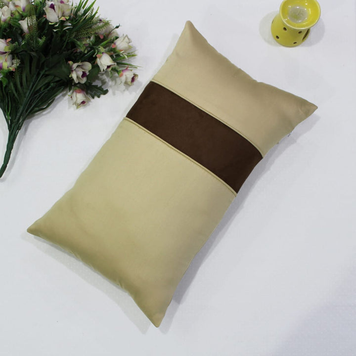 Stylish Cotton Satin Patch Throw/Lumber Pillow Online In India