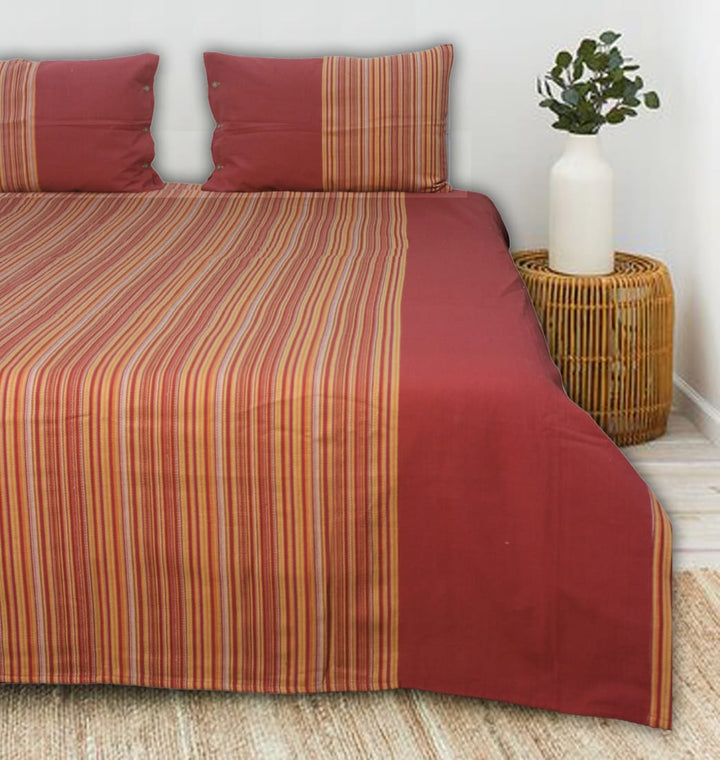 Elegant Alpha Woven 100% Cotton Handloom Bed Cover online in India