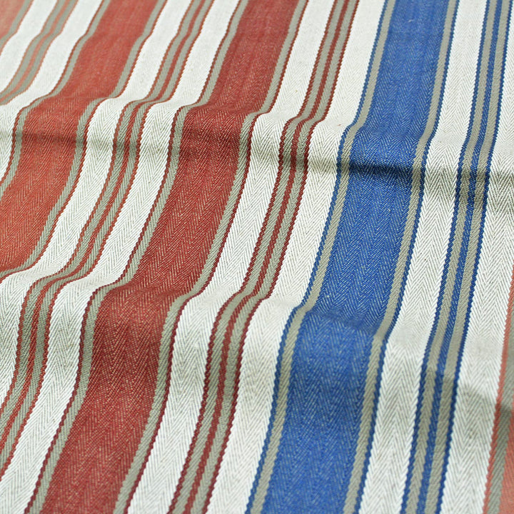 Alpha Multicolor Woven Cotton Stripes Table Cover(1 Pc) online in India