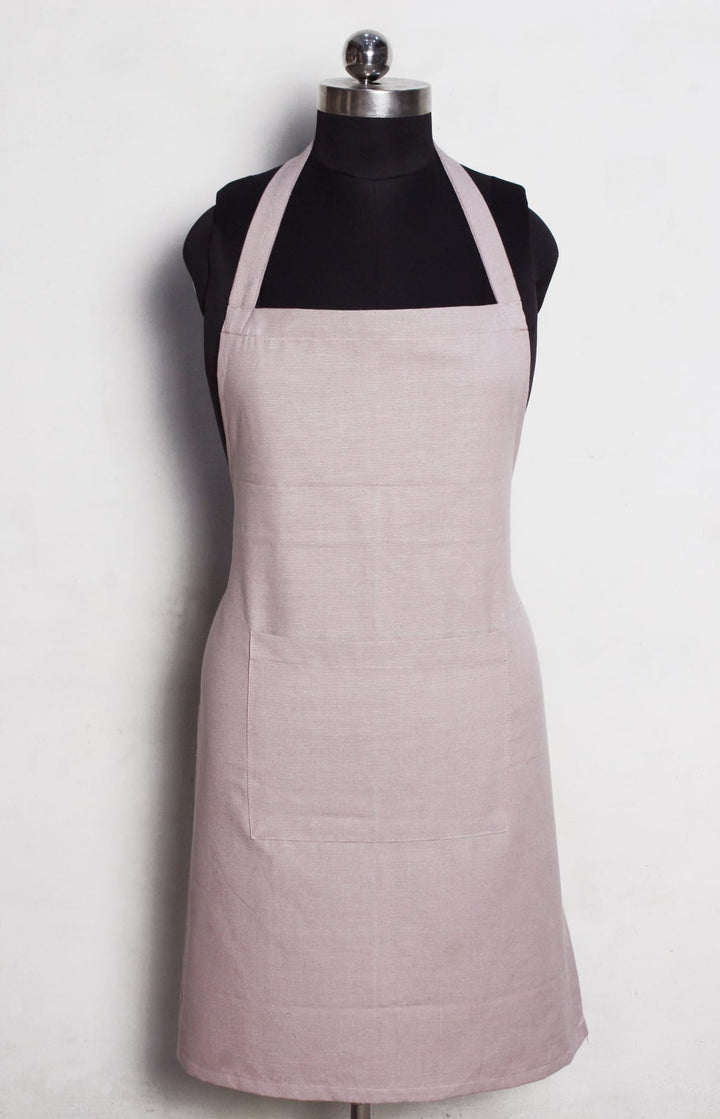 Alpha Mauve Plain Cotton Kitchen Apron(1 Pc) online in India