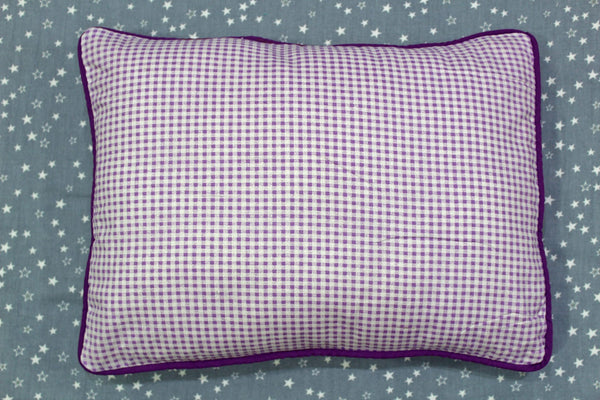 MELANGE 100% Cotton Baby Pillow Cover (with Pillow Insert), Purple