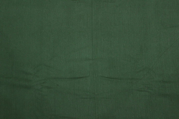 Soft Mercerized Cotton Texture Weave Cotton Fitted Bedsheet In Bottle Green