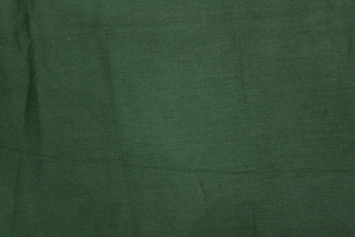 Soft Mercerized Cotton Texture Weave Cotton Fitted Bedsheet In Bottle Green