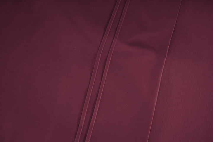 Soft Burgundy 400 TC Cotton Satin Designer Pillow Covers Online In India