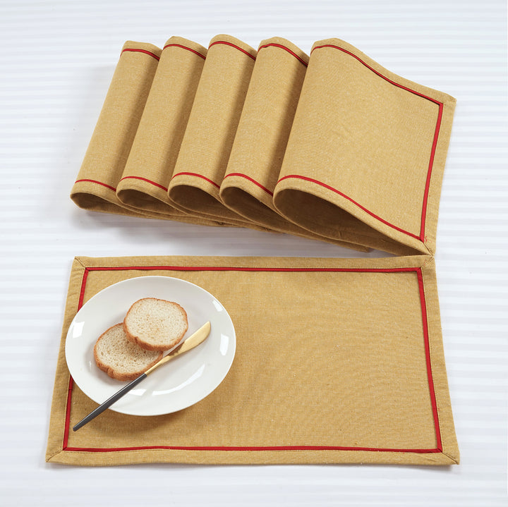 Classy Hand Woven Cotton Table Placemats Set( 6 P cs) online in India