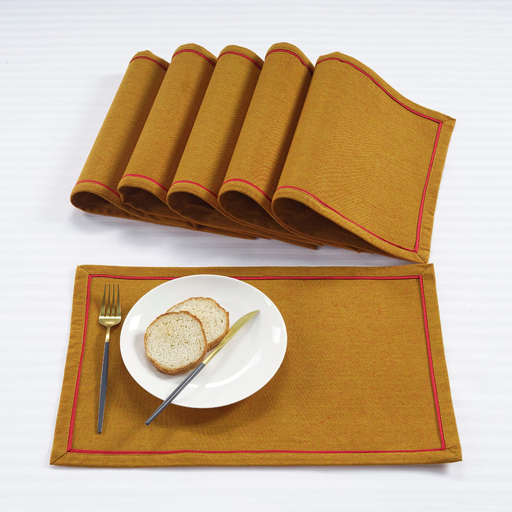 Classy Hand Woven Cotton Table Placemats Set( 6 P cs) online in India