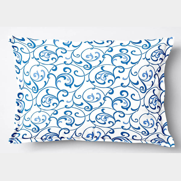 Soft Floral Print Pillow Cover Set In Blue Online At Best prices(2 Pcs)