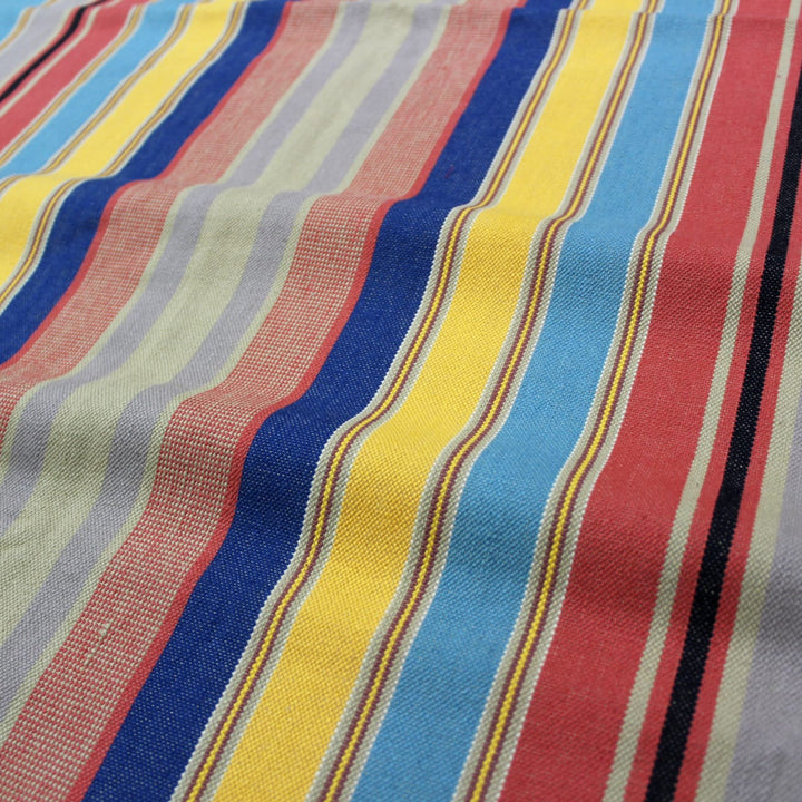 Alpha Multicolor Woven Cotton Stripes Table Cover(1 Pc) online in India