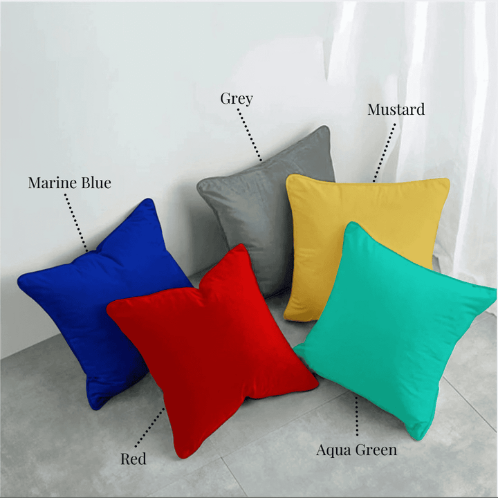 Plain Cotton Decorative Cushion Cover 5 Pcs online at best prices